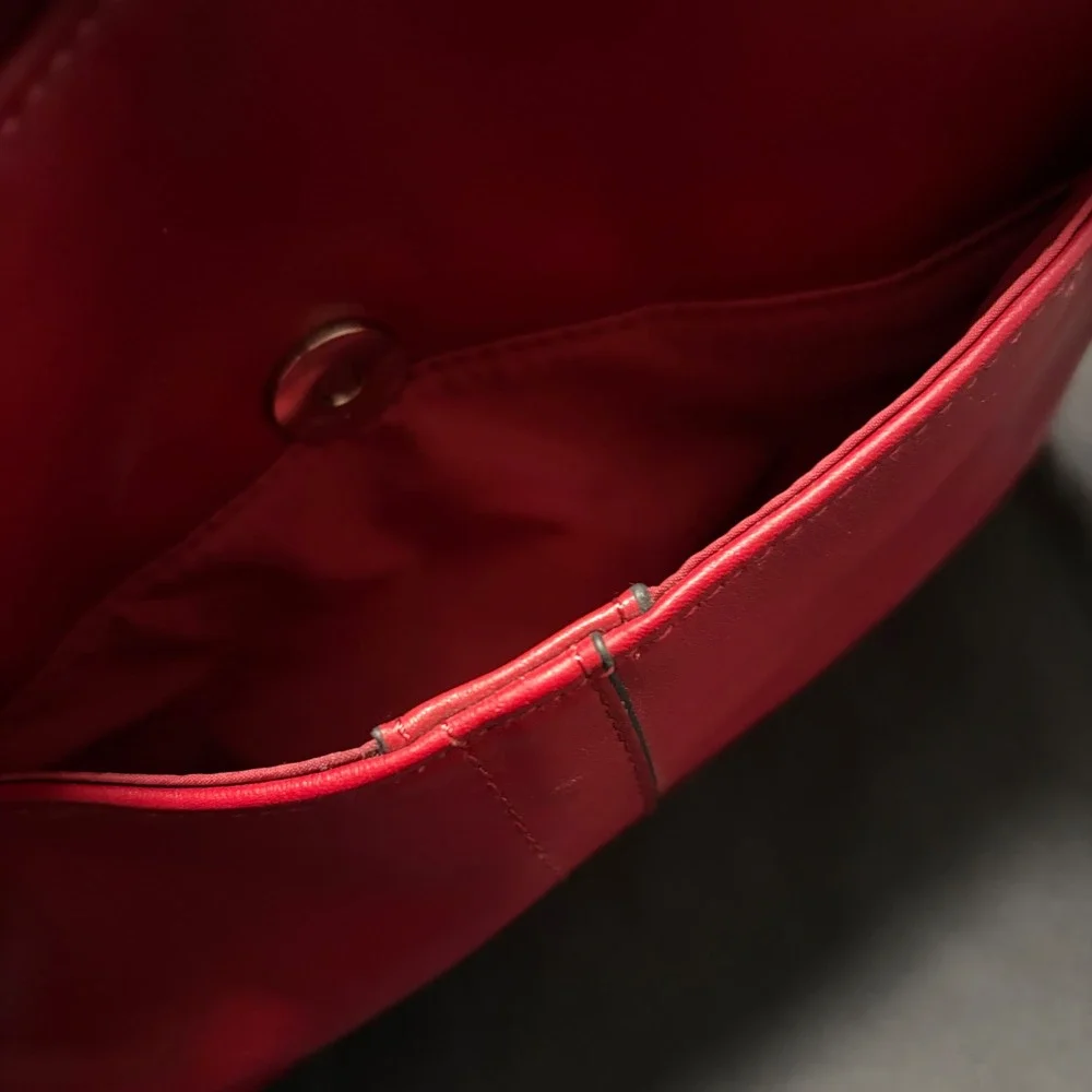 Giani Bernini Red Nappa Leather Hobo Shoulder Bag NWT Adjustable Strap